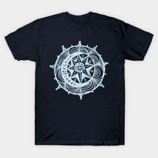 Icy Art Nouveau Pentacle T-Shirt